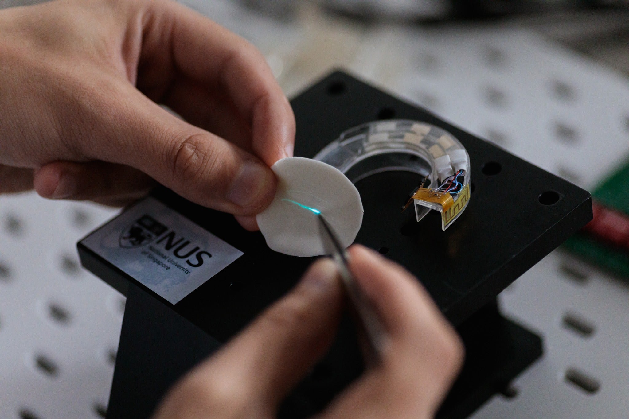 This novel bite-controlled optoelectronic system developed by NUS researchers is capable of translating complex bite patterns into data inputs with 98% accuracy.