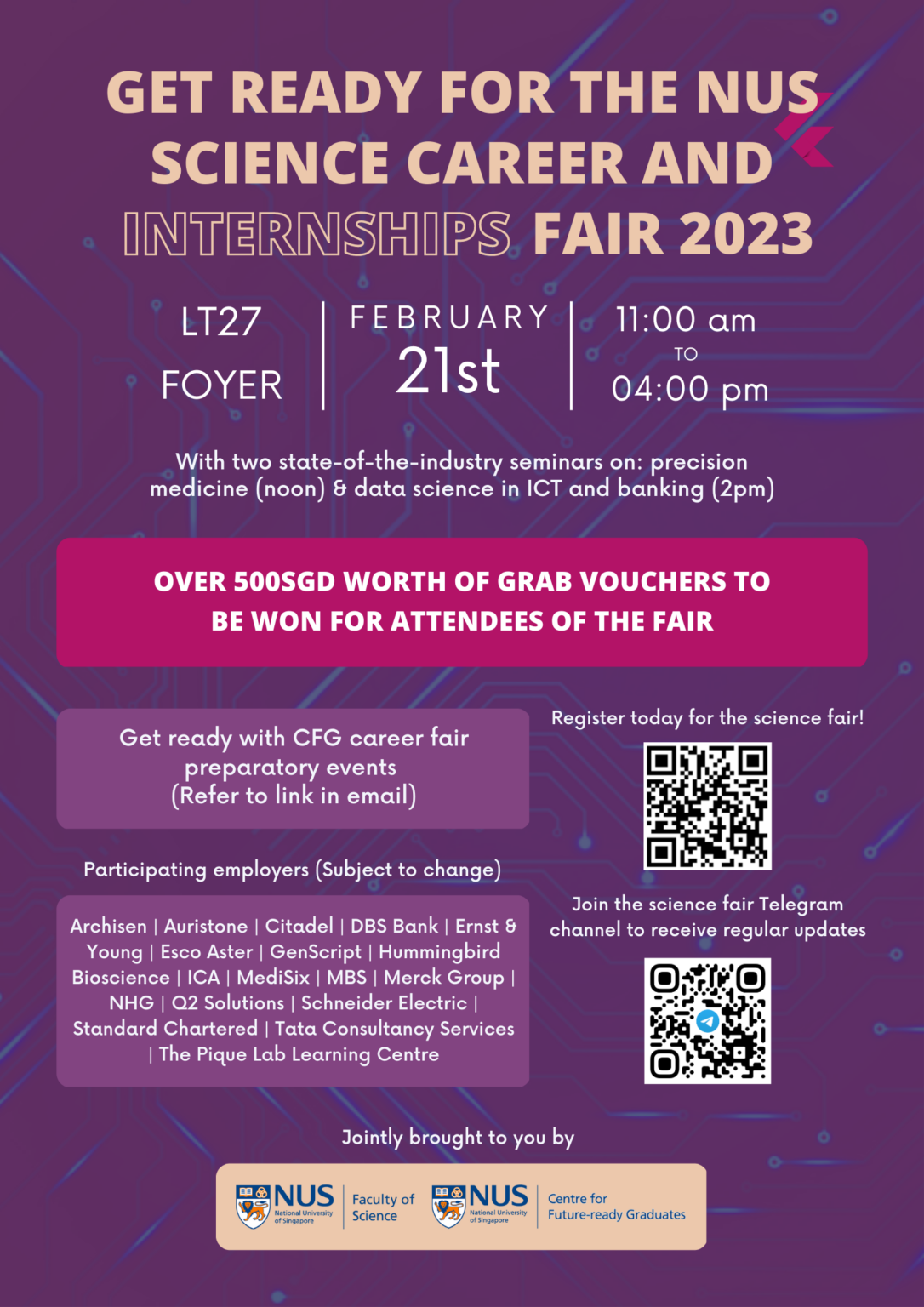 Science Career & Internship Fair NUS Faculty of Science