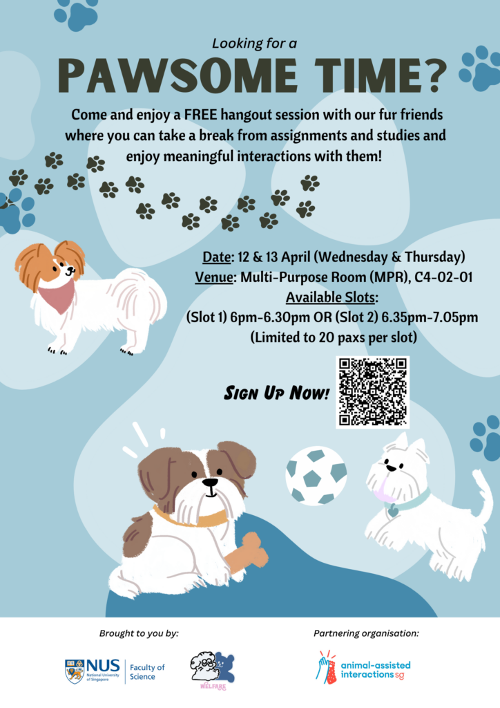 Pet Therapy (Paws) NUS Faculty of Science