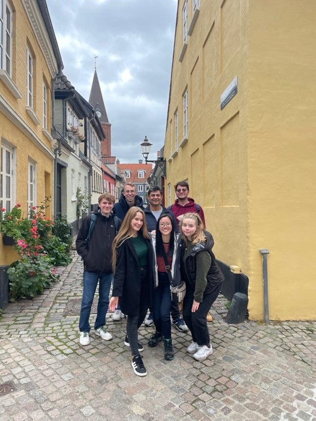 Exploring Aalborg a city in Denmark on a pitstop on our 12 hour road trip back to Uppsala, Sweden after our field course. 