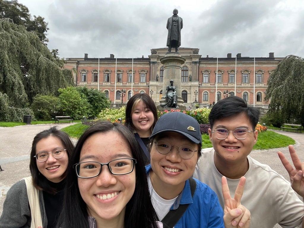 The welcome event for international students at the main building of Uppsala University, Sweden.