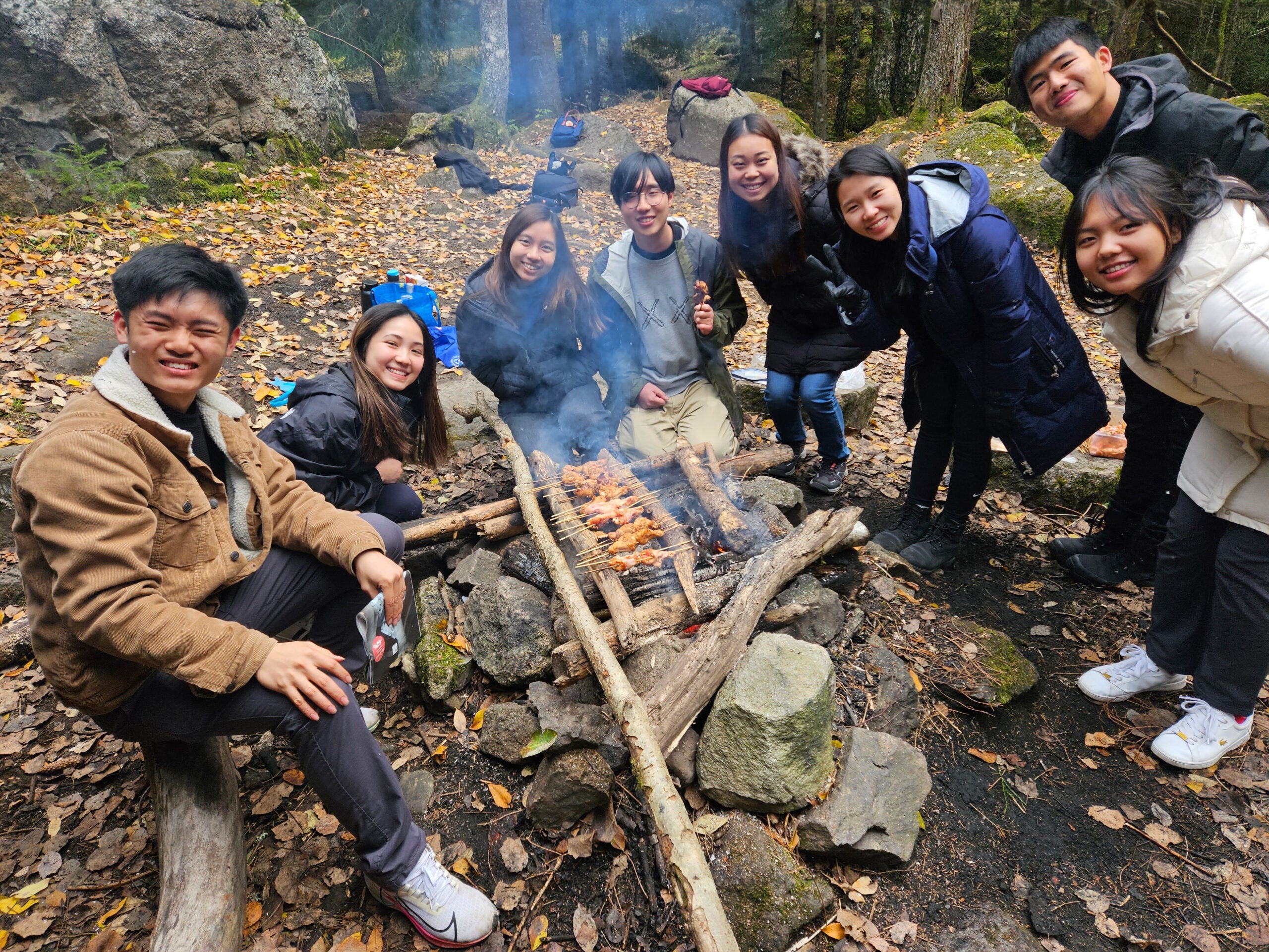 Wan Hui (third from the right) with NOC Norway batchmates